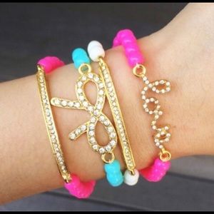 GIRLS QUADRUPLE LOVE BRACELETS